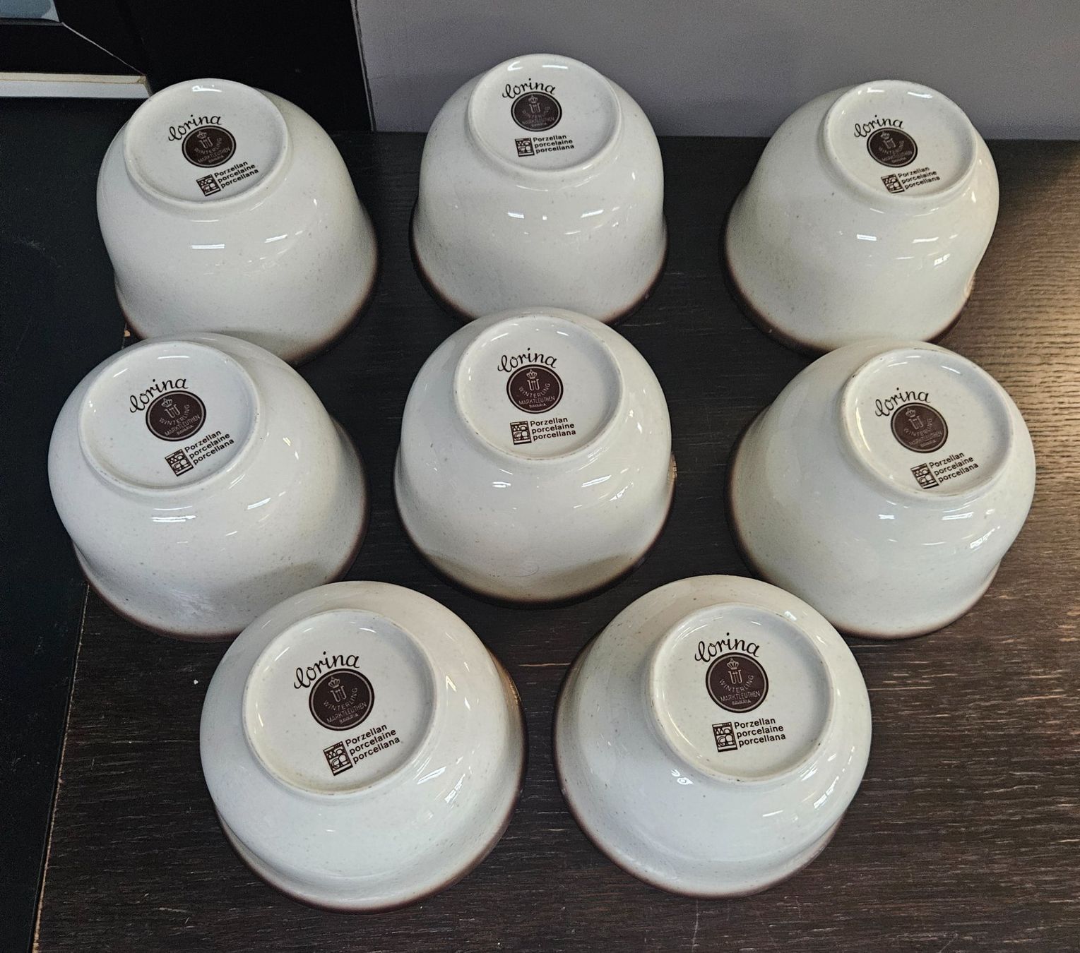 Set di piatti: 8 x Schalen Weiss/Braun – Usato da figino venduto da ame_frv2 3