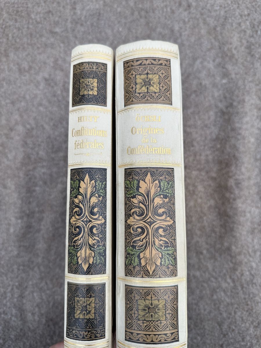 Libri: Les Origines / Constitutions Confédération Suisse 1891 – Usato da Fribourg venduto da Ardoffel 1