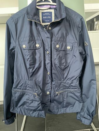 Belfe Vintage Damen-Regenjacke / Übergangsjacke Dunkelblau