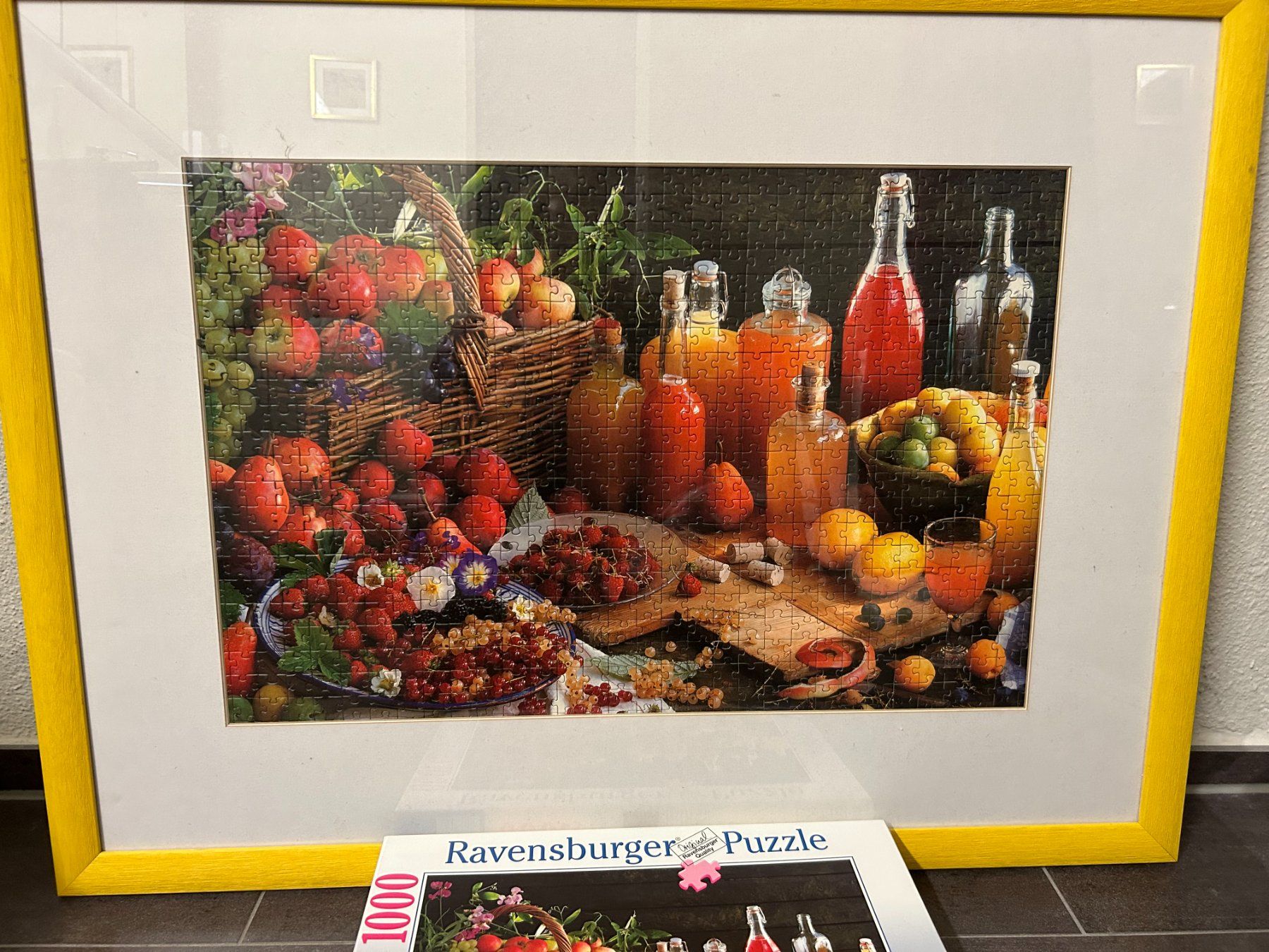 Ravensburger Puzzle: Bild "Stilleben" im Holzrahmen aus Puzzleteile – Usato da Hagendorn venduto da Teora66