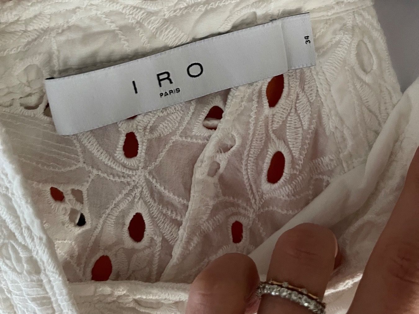 Iro Top: IRO Weisses Sommertop Gr. 34 – Usato da Ettingen venduto da cla_526w 3