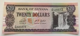 Guyana 20 Dollars Neuwertig