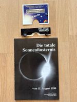 Buch Sonnenfinsternis 11.08.1999 und zwei Originalbrillen