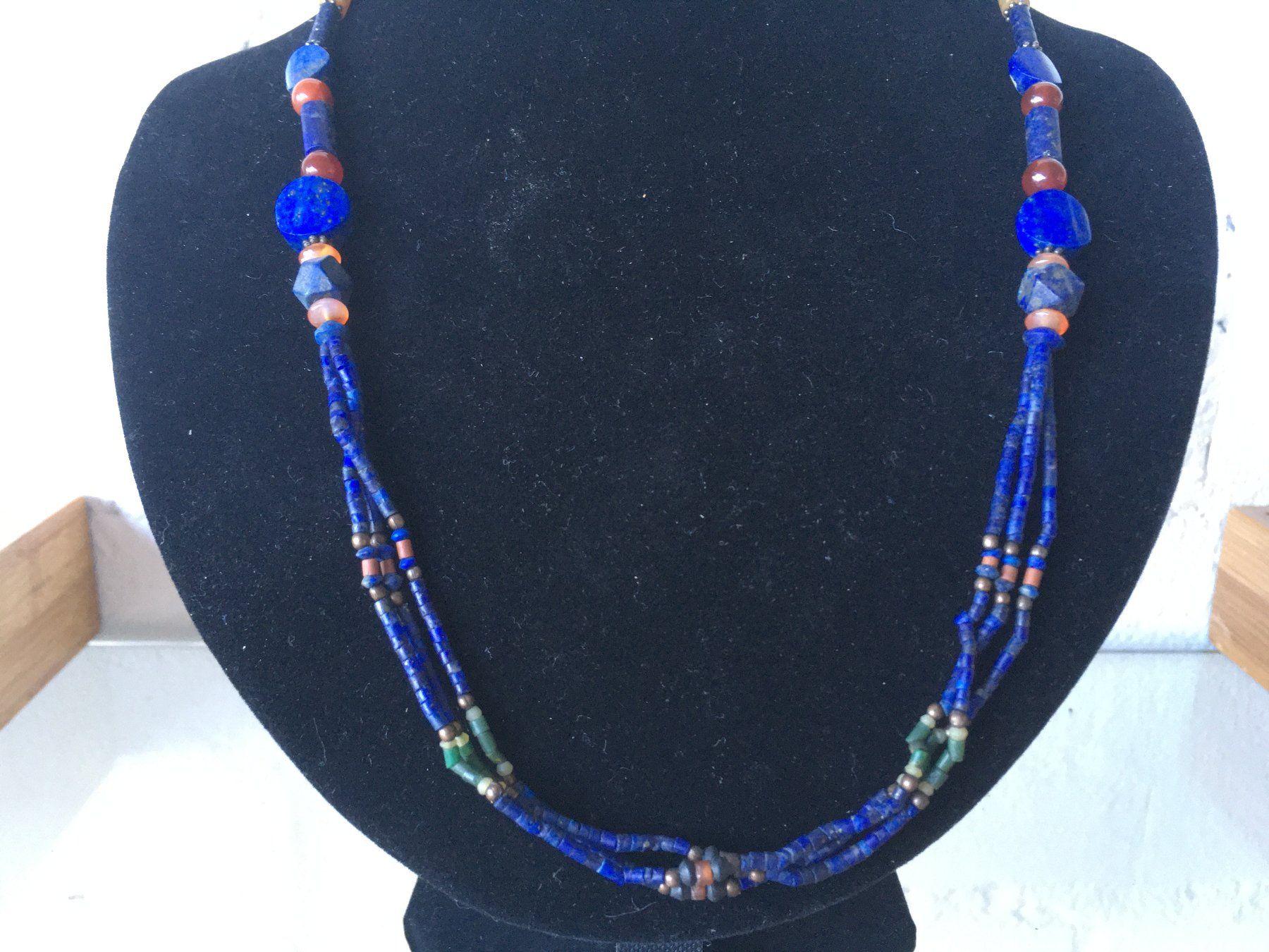 Ketten: LAPISLAZULI  HALSKETTE  LÄNGE 53cm – Neu und originalverpackt aus Aesch ZH von LiquidAktion