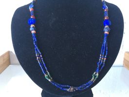 LAPISLAZULI  HALSKETTE  LÄNGE 53cm