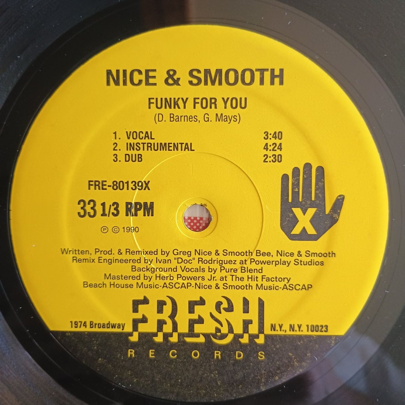 Dischi in vinile: Nice & Smooth ‎– Funky For You 12" US-1990 1st PRESS VG+/VG+ – Usato da münchenstein venduto da karl_heinz_krasser 3