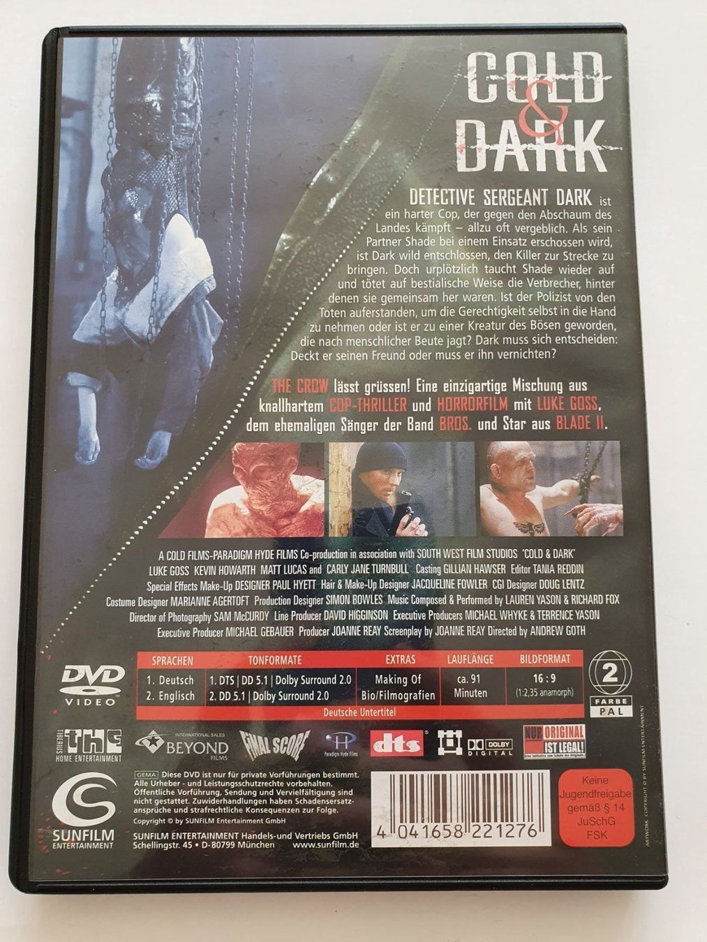 Alle DVDs: Cold and Dark – Gebraucht aus Oberdorf BL von BaldenEagle 1