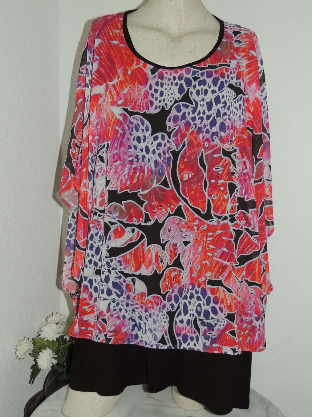 Tuniche: SCHÖNE TUNIKA "HEINE" LAYER LOOK VISCOSE SOMMER NEU 48 – Nuovo (secondo la descrizione) da Au ZH venduto da FashionConsultant