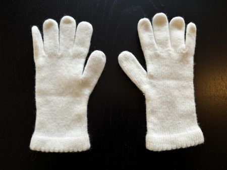 Warme Winterhandschuhe, Gr. S, beige