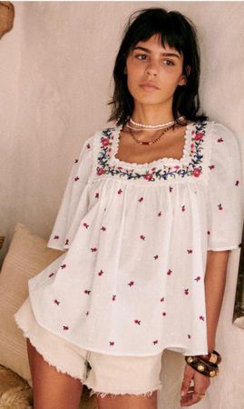 Neu mit Etikette Sézane Bonita Bluse Gr 40