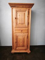 Bauern Schrank Rustikal Massivholz Natur - schmall 80x177x50