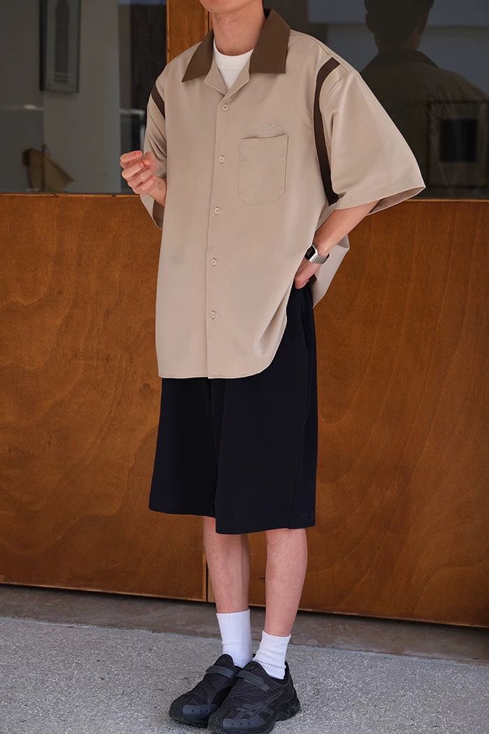 Hemden: Cuban-Collar Ribbed Work Shirt – Gebraucht aus Bern von fen_7rn8 5