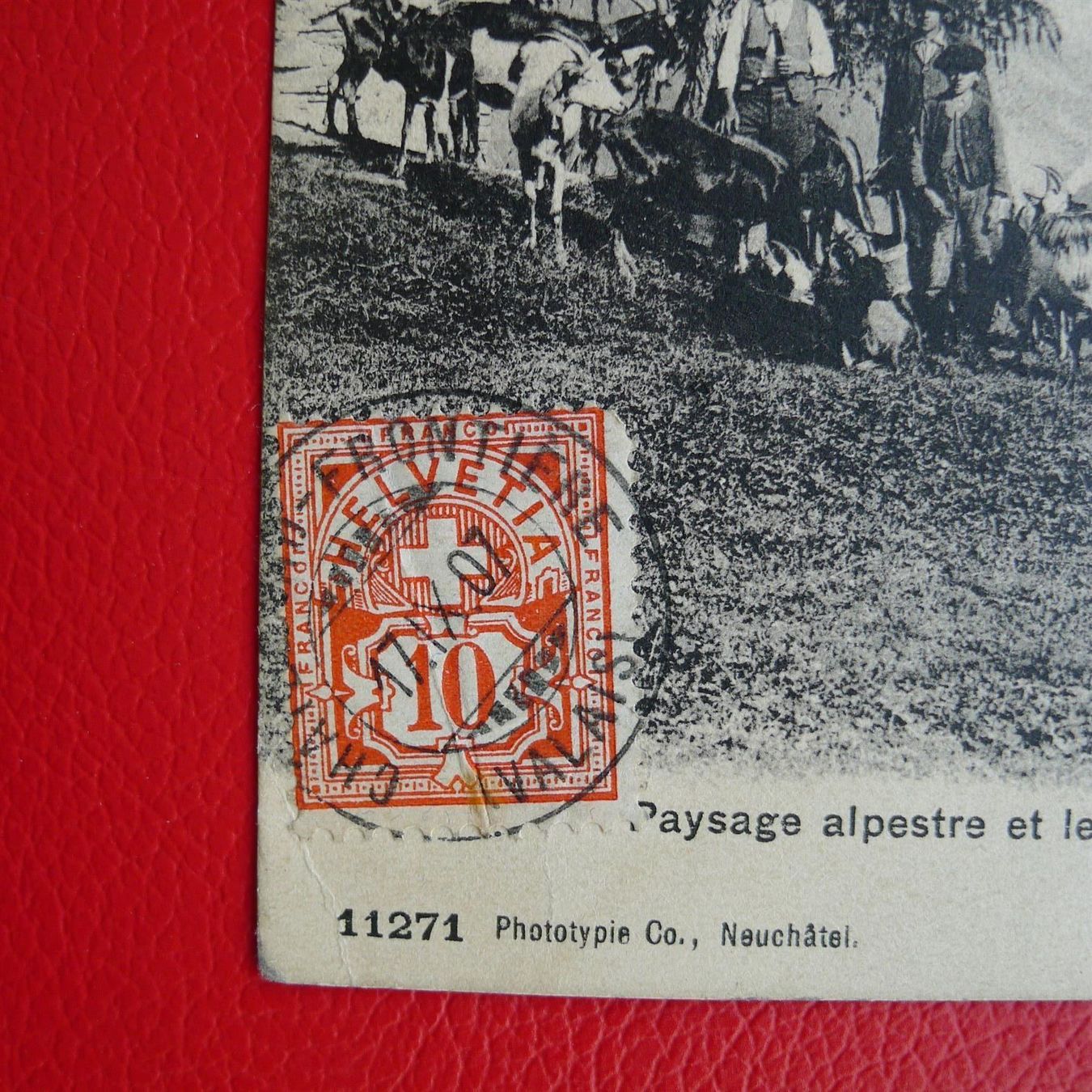 Cartoline postali: 1907: BAHNPOST: CHATELARD-Frontiere, LA FORCLAZ mit Nr.83. – Usato da Sursee venduto da Luzernerraute 3