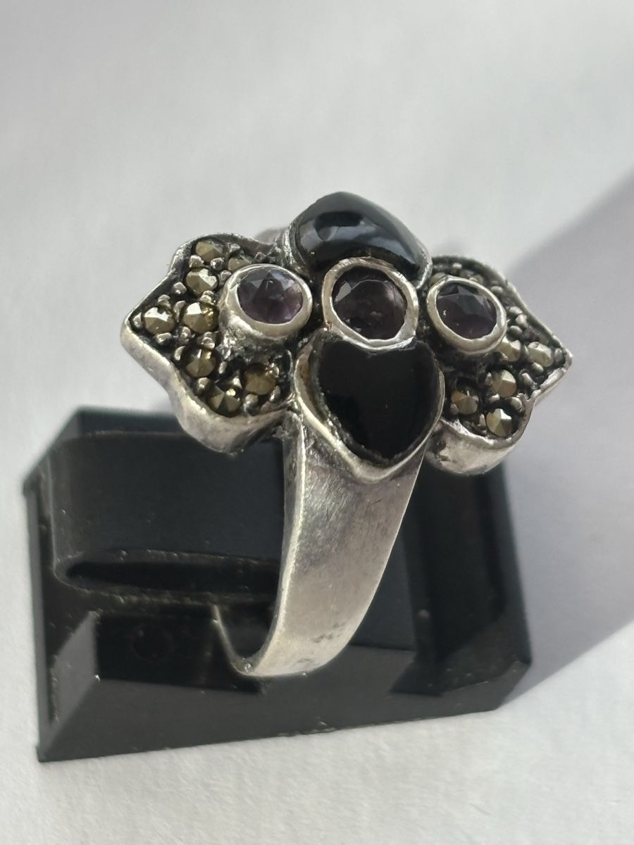 Bagues: Ring Silber 925 mit Markasiten – D'occasion à Langnau am Albis par flusspflege 3