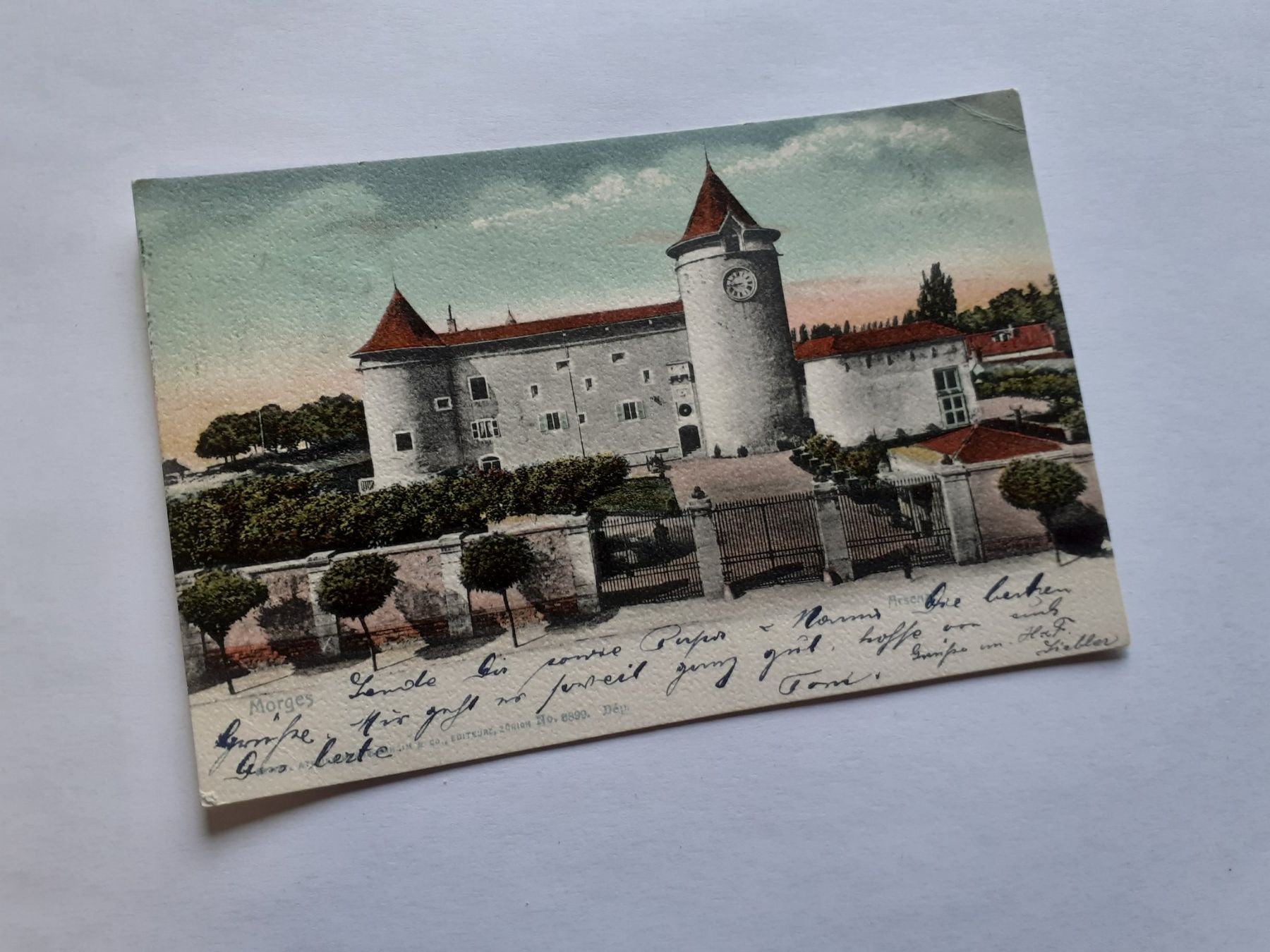 Cartes postales: MORGES - ARSENAL - 1903 – D'occasion à Winterthur par Ornyx7