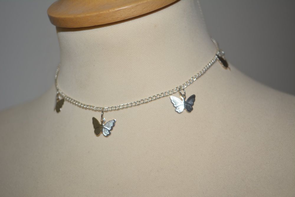 Aroncent Damen Choker Mit Schmetterling – Verstellbare Leder-Halskette Im Punk & Boho Stil