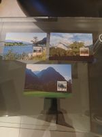 Lot de 3 cartes postales Liechtenstein avec timbres d'époque