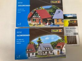 3er Set Faller Spur Z 282760, 282764, 272410 Fachwerkhäuser