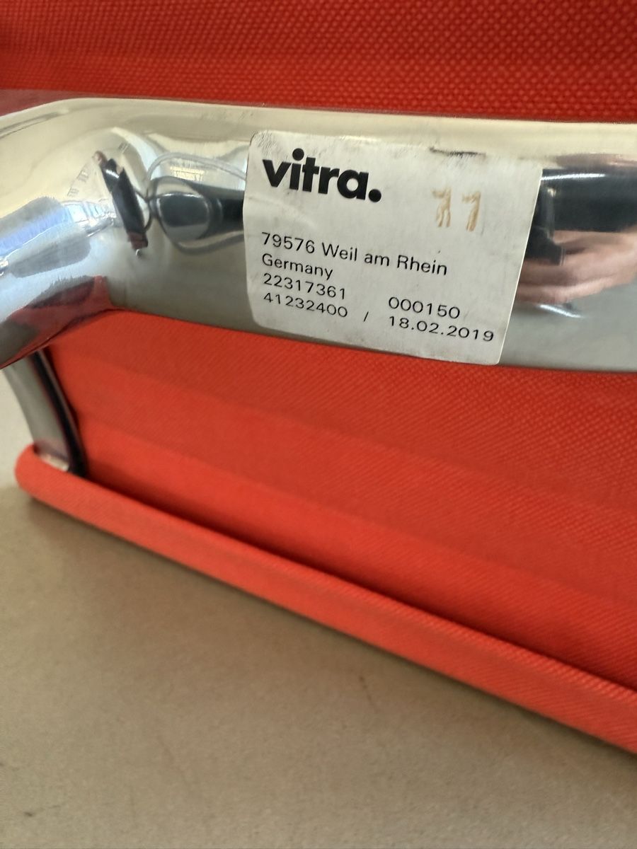 Eames Sedie: Vitra EA 108 Bürostunl von Eames in rotem Hopsak – Usato da Grenchen venduto da Design-Outlet 8