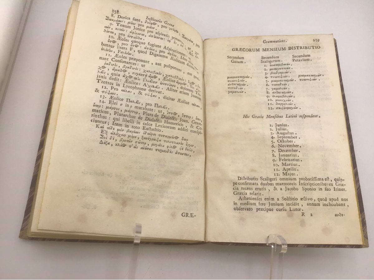Bücher: Compendiaria Græcæ Grammatics institutio, 1783 – Gebraucht aus Nods von loredana18 4