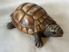 Schildkröte Deko Figur, Glücksbringer, Vintage