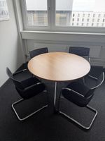 Vitra Runder Tisch mit 4 Stühlen, Buche hell, Top Zustand!