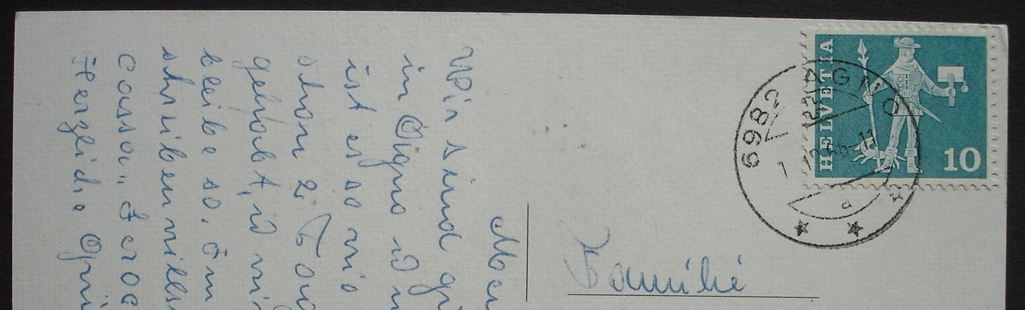 Cartoline postali: 4-Bild AK AGNO Auto - Flugzeug – Usato da Jona venduto da philajona 1