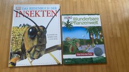 2 Bücher: Insekten & Pflanzenwelt Lernbücher Wissen Sachbuch