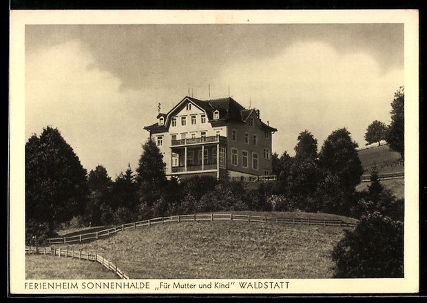 Cartoline postali: AK Waldstatt, Ferienheim Sonnenhalde – Usato da Berlin venduto da bartko-reher