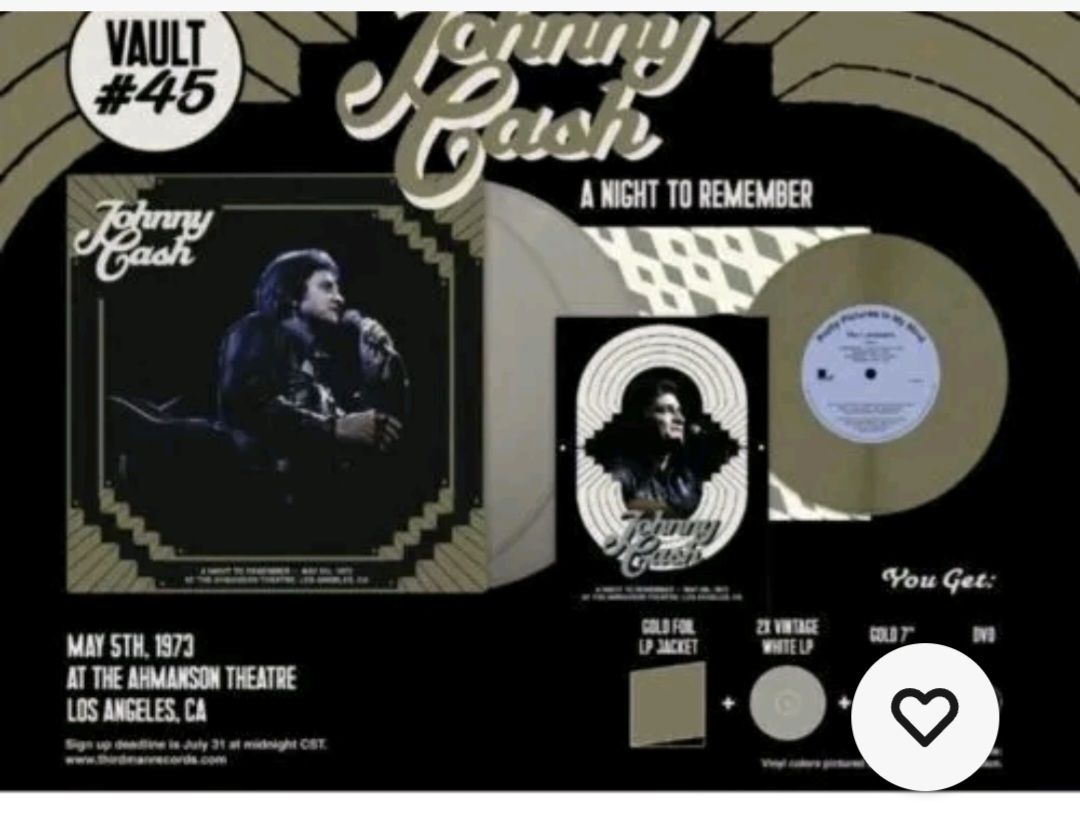 Dischi in vinile: Third Man Records / Vault #45 / Johnny Cash. – Nuovo e nell'imballaggio originale da Cortaillod venduto da signep 1