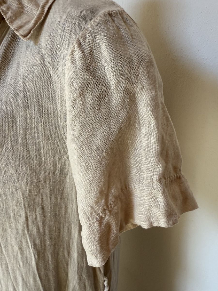 Kleider: Blusenkleid / Blusenmantel aus Leinen – Neu (gemäss Beschreibung) aus Sigriswil von ck56 6