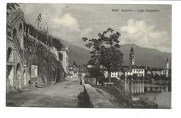 Ascona (TI) Lago Maggiore  Dorfpartie - Kirche - Quai - 1912