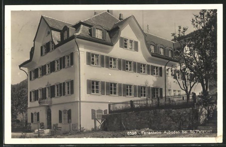 Ansichtskarten: St. Peterzell, Ferienheim Auboden – Gebraucht aus Frauenfeld von POML