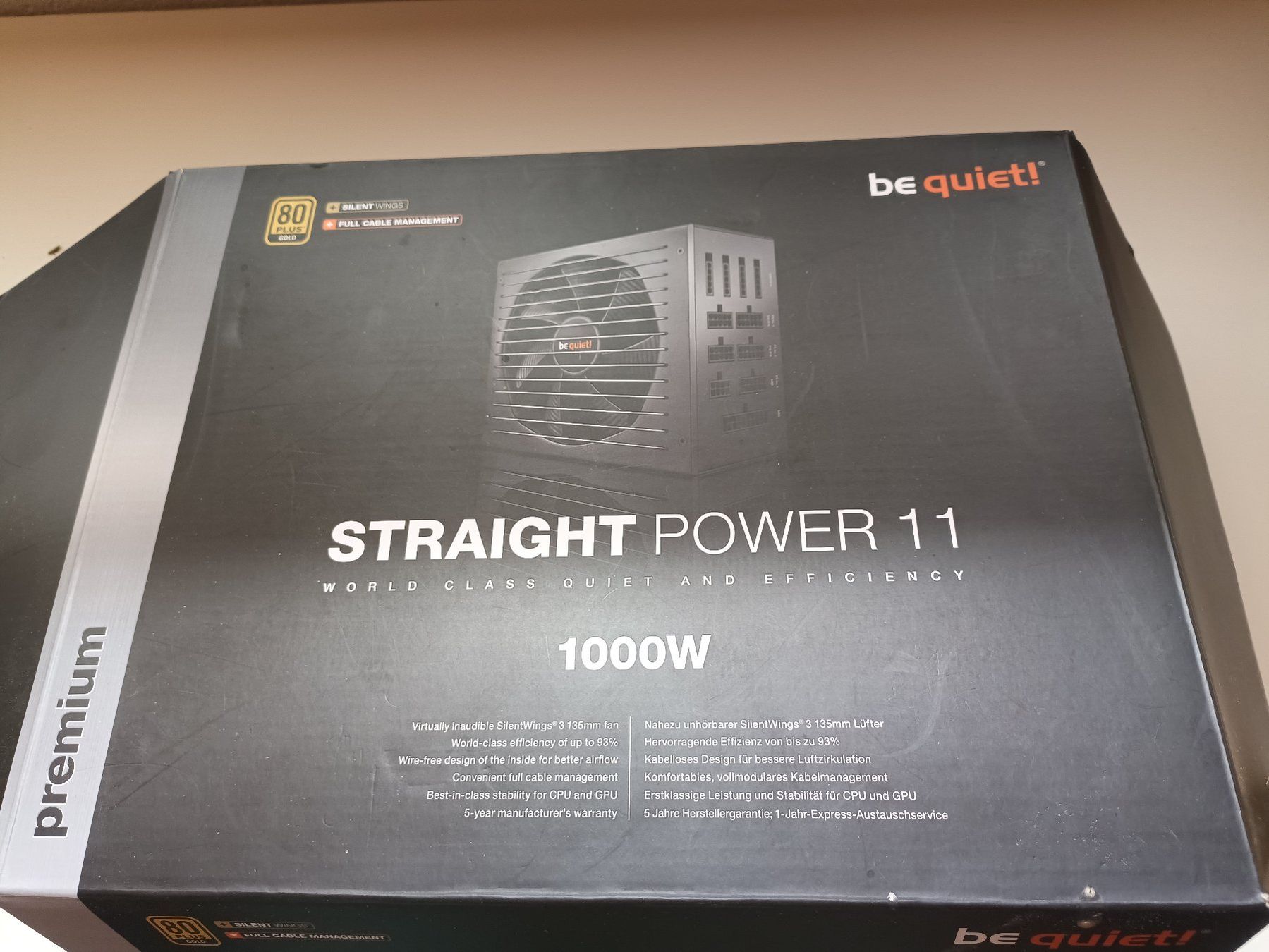 beQuiet! Custodie: BeQuiet! Straight Power 11 1000W – Usato da Säriswil venduto da silberstift