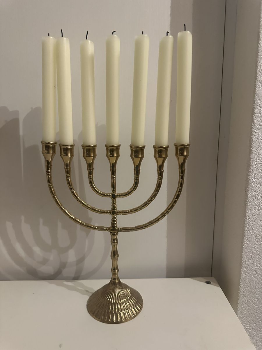Kerzenständer: Menora. Siebenarmiger Leuchter – Neu (gemäss Beschreibung) aus Lützelflüh-Goldb von stnz41