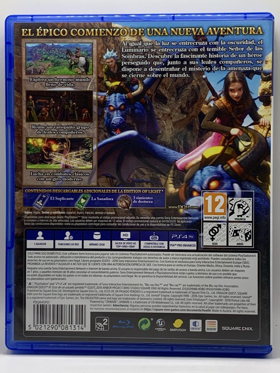 Sony Giochi: Dragon Quest XI - Edition of Light - PS4 - ESP – Usato da Ostermundigen venduto da RG-Collector 1