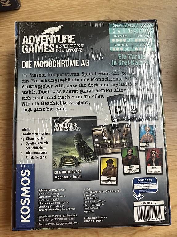 Giochi: Aventure Game Monochrome AG NeU – Usato da Luzern venduto da Alhae 1