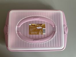 Crofton Partycontainer Transportbox Kuchenbox Tortenbox rosa