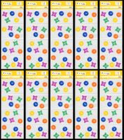 10 Spezialbogen Konfetti - 4 x 1.20**