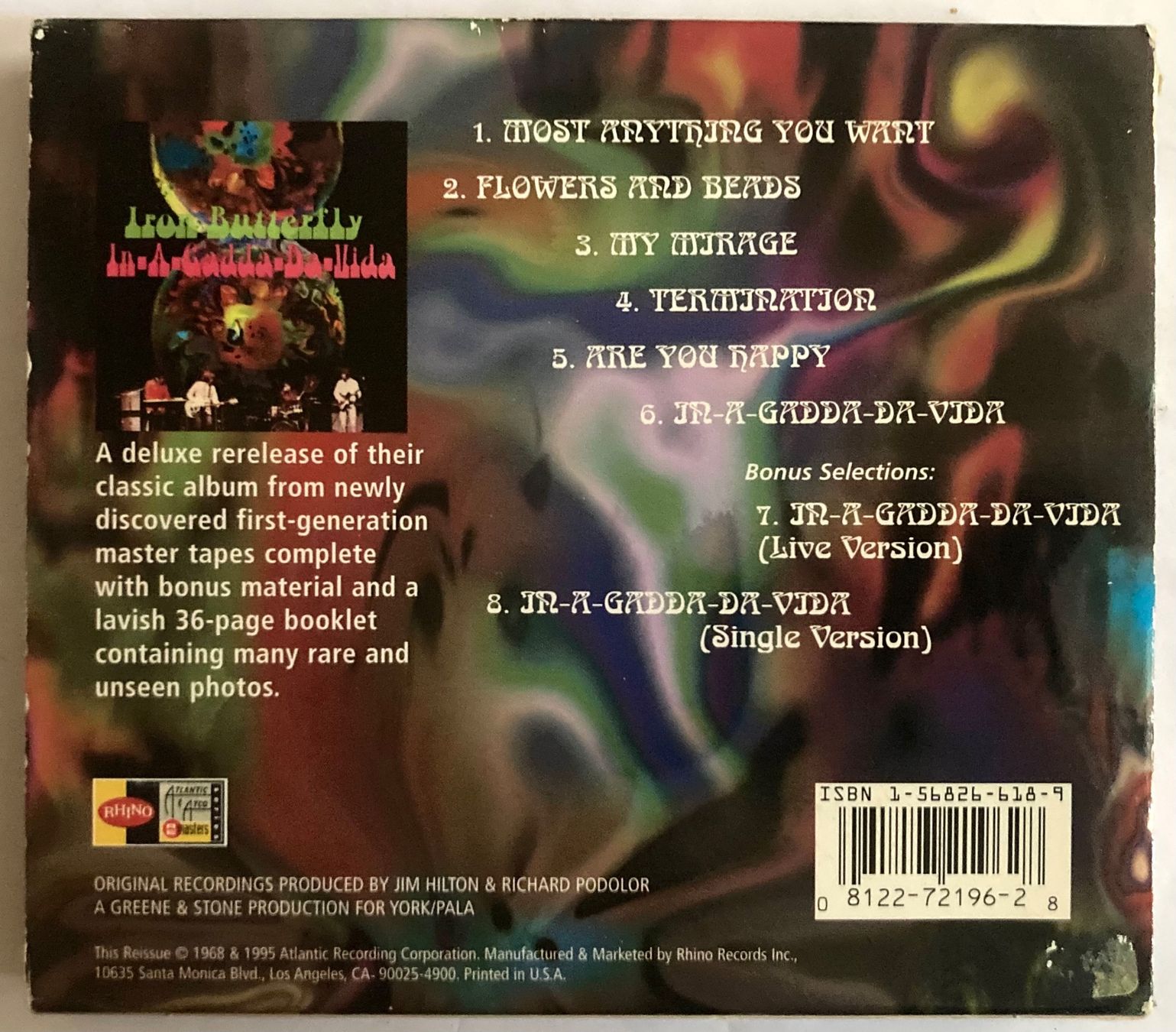 CD: IRON BUTTERFLY - IN-A-GADDA-DA-VIDA – Usato da Poliez-Pittet venduto da Newtown-Records 1