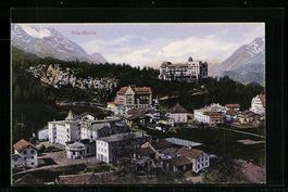 Sils-Maria, Totalansicht des Ortes mit H