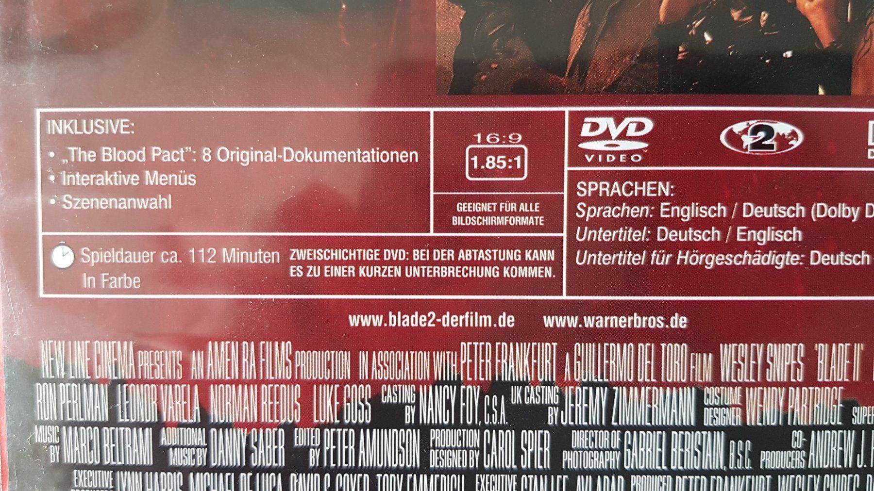 Alle DVDs: DVD Blade 2 / Wesley Snipes – Gebraucht aus Oetwil am See von fineli2 1