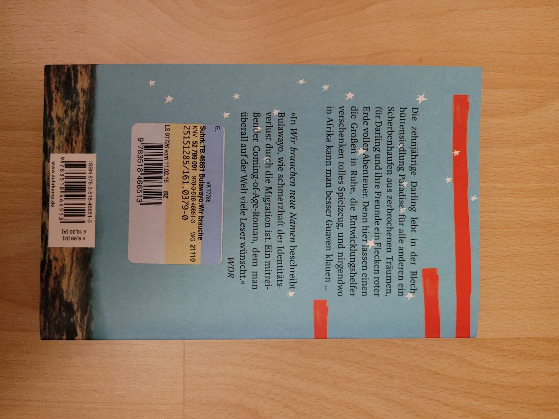 Libri: Wir brauchen neue Namen – Usato da Perlen venduto da Safari_23 1