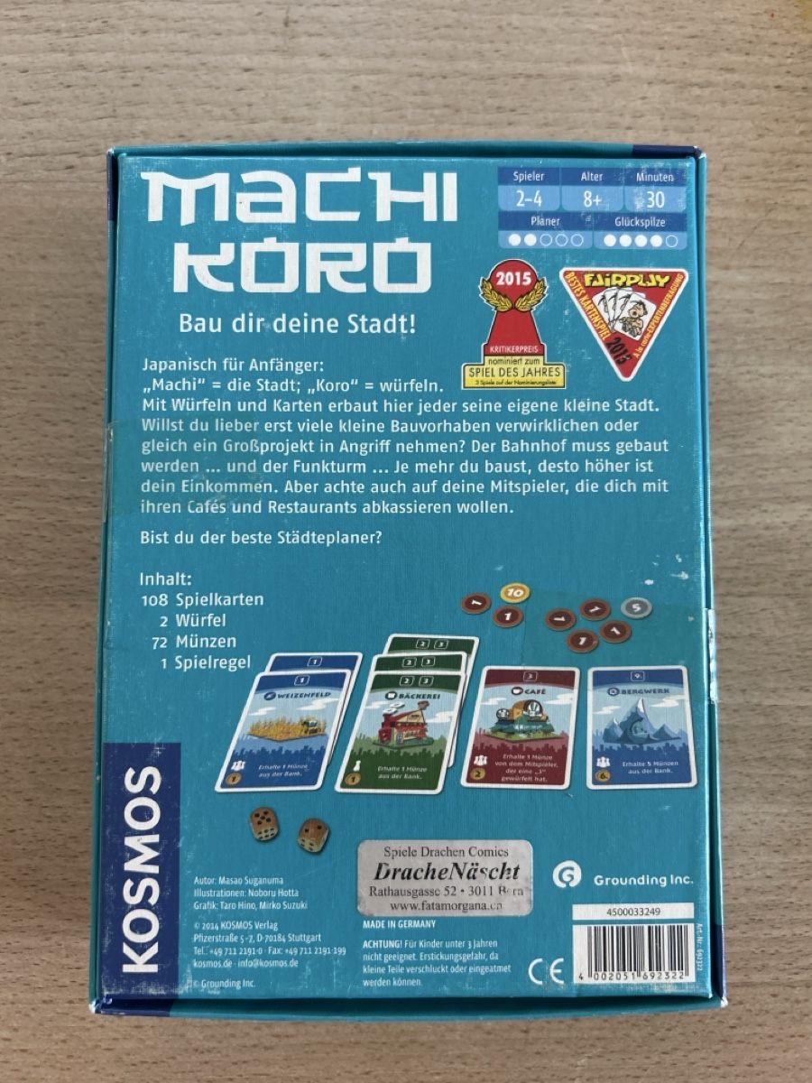 Kosmos Jeux: Machi Koro – D'occasion à Bern par kuhnsi 1