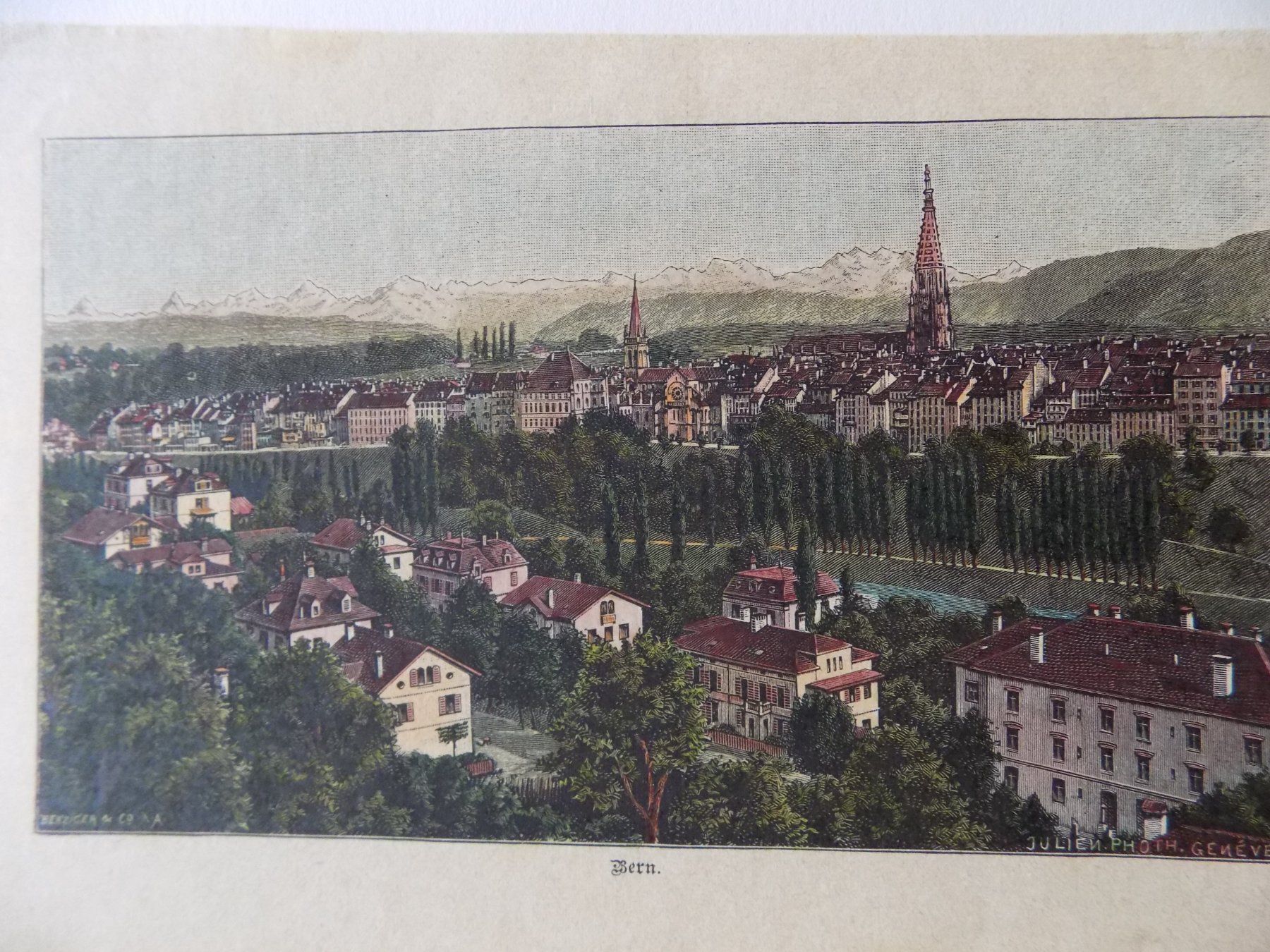 Incisioni: Bern kolorierte Xylographie – Usato da Risch venduto da Rischli15 1