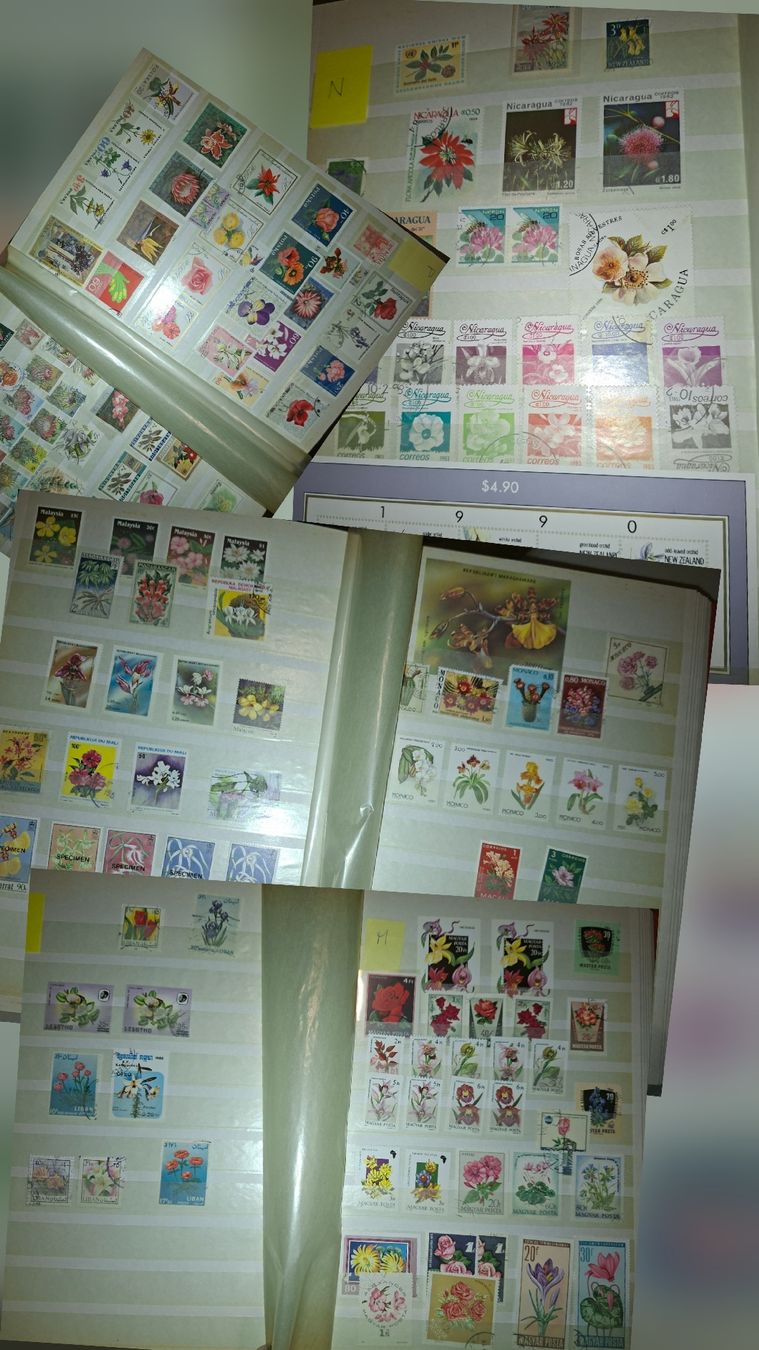 Alle Briefmarken: Sammlung Briefmarken / Bmumenmotive – Gebraucht aus Balgach von SIMEON27 4
