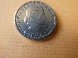 Schweiz 1897, 20 Rappen