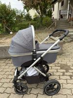 Kinderwagen Moon Nuova grau mit Babywanne gebrauchter Zus...