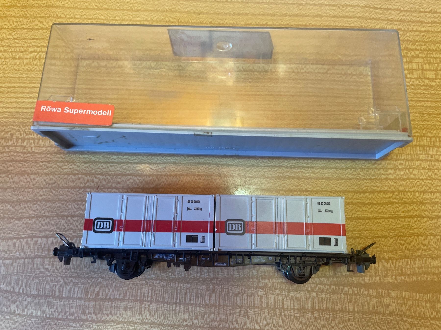 Modellini di ferrovie: Röwa Supermodell H0 2334 Güterwagen DB – Usato da Suhr venduto da Daneli7 4