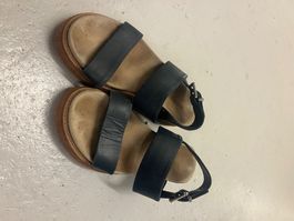 Sandalen Whistles schwarz Leder